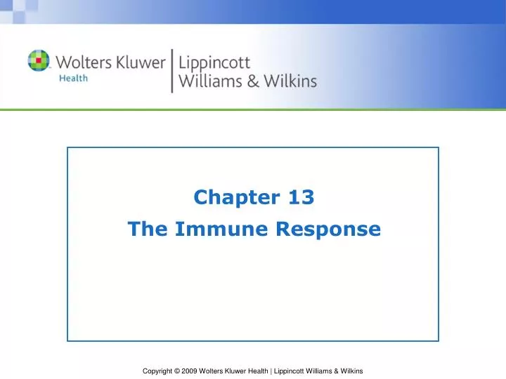 chapter 13 the immune response