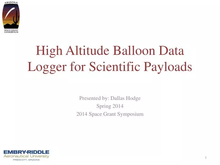 high altitude balloon data logger for scientific payloads