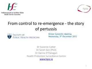 From control to re-emergence - the story of pertussis