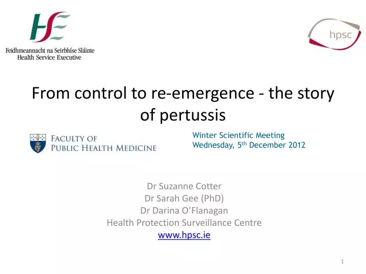 from control to re emergence the story of pertussis