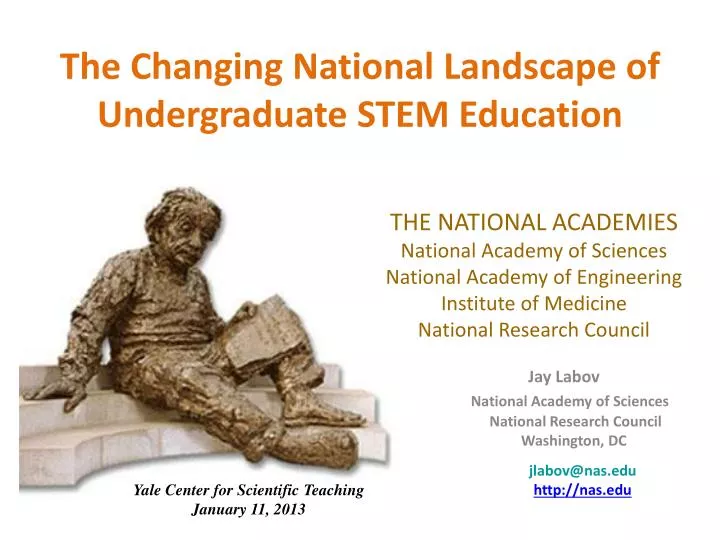 the changing national landscape of undergraduate stem education