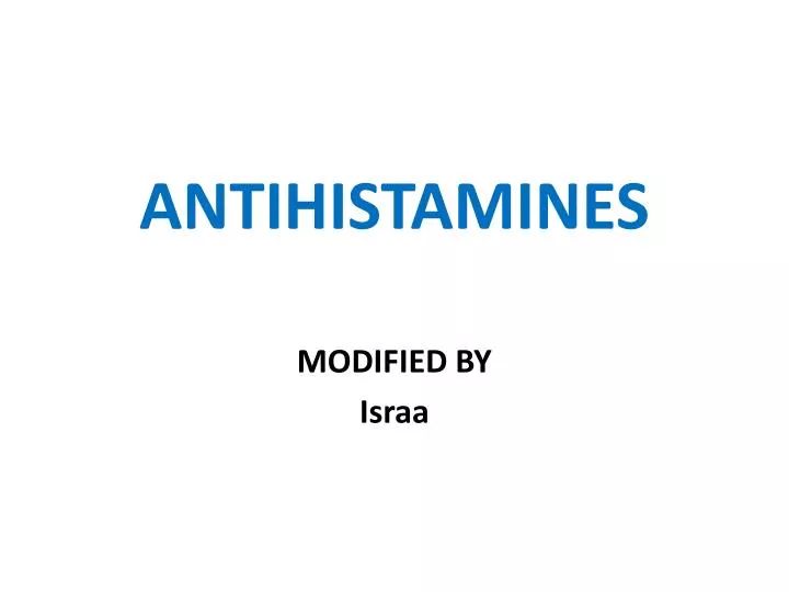 antihistamines