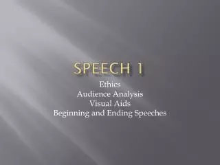 Speech 1