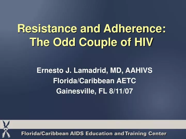 resistance and adherence the odd couple of hiv