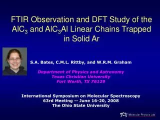 FTIR Observation and DFT Study of the AlC 3 and AlC 3 Al Linear Chains Trapped in Solid Ar