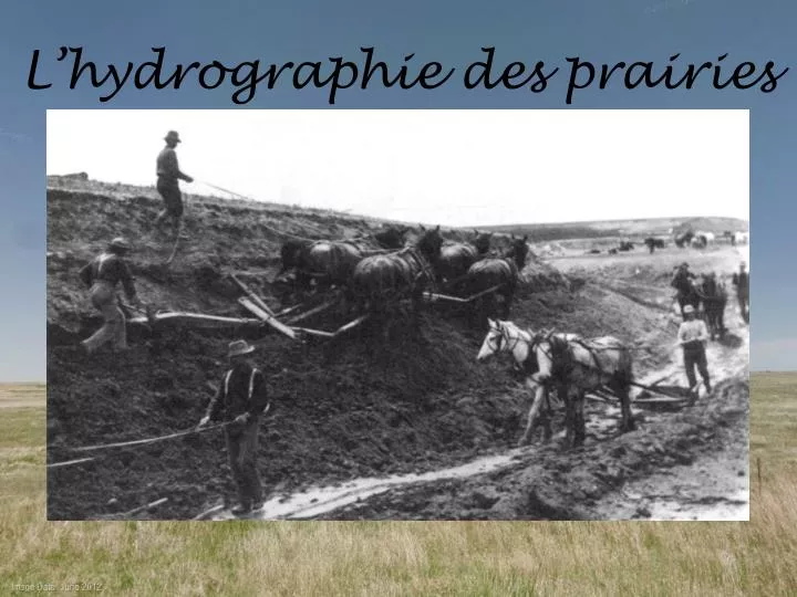 l hydrographie des prairies