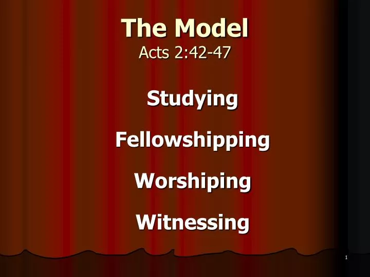 the model acts 2 42 47