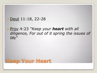 Keep Your Heart