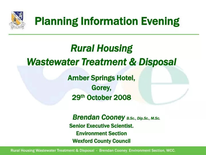 planning information evening