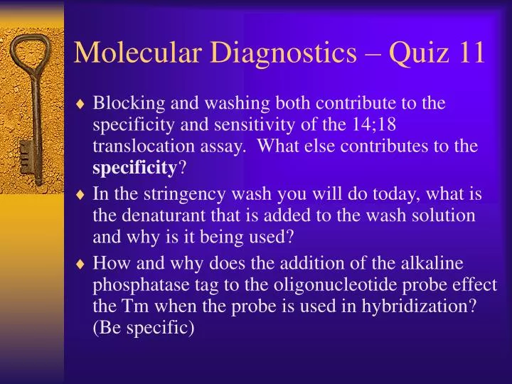 molecular diagnostics quiz 11