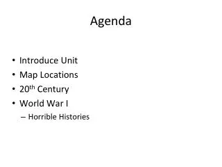 agenda