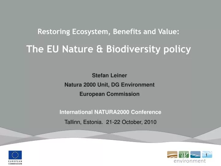 restoring ecosystem benefits and value the eu nature biodiversity policy
