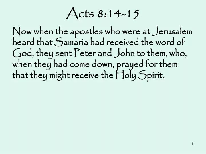 acts 8 14 15
