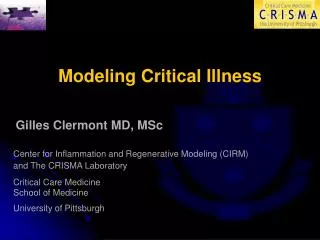 Modeling Critical Illness