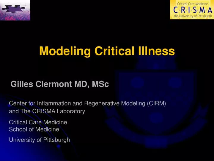 modeling critical illness