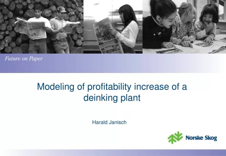 modeling of profitability increase of a deinking plant