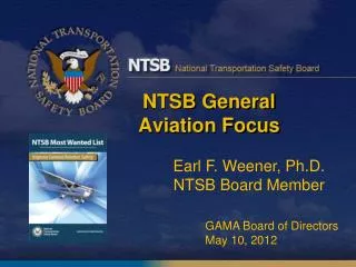 NTSB General Aviation Focus