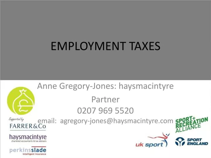 employment taxes