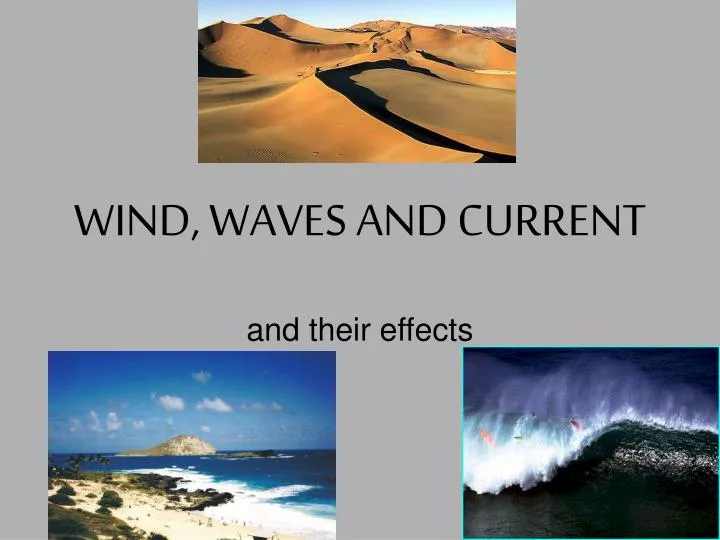 wind waves and current