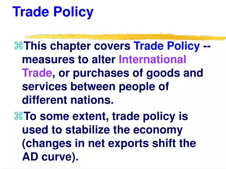 trade policy