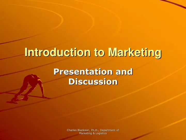 introduction to marketing