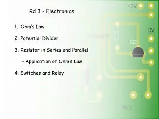 Rd 3 - Electronics