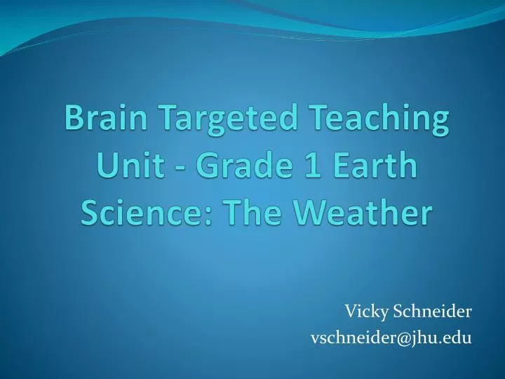 brain targeted teaching unit grade 1 earth science the weather