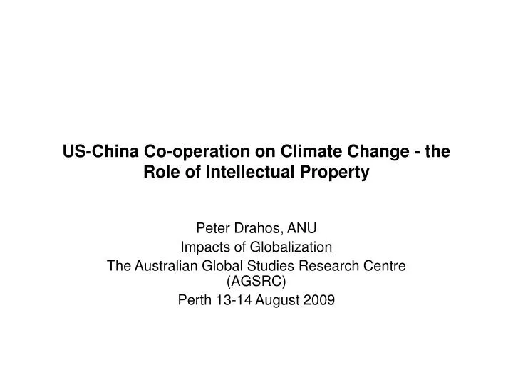 us china co operation on climate change the role of intellectual property