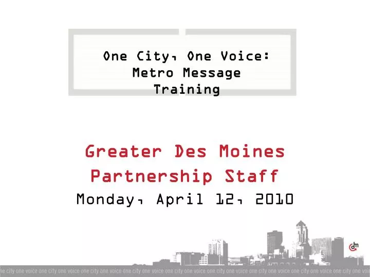 greater des moines partnership staff