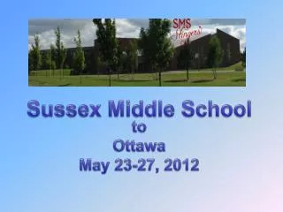 to Ottawa May 23-27, 2012