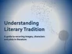 Understanding Literary Tradition - slide 1