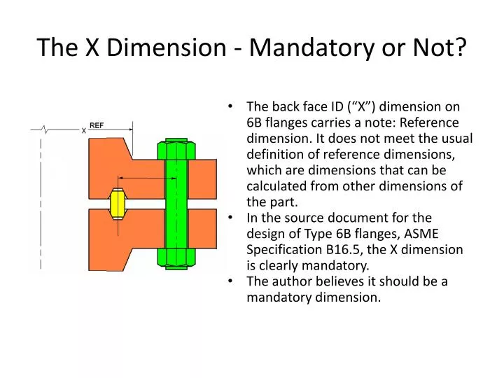 the x dimension mandatory or not