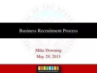 Business Recruitment Process