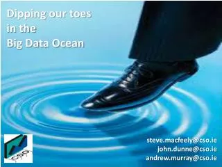 Dipping our toes in the Big Data Ocean