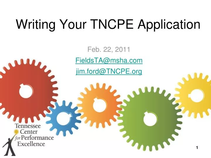 writing your tncpe application