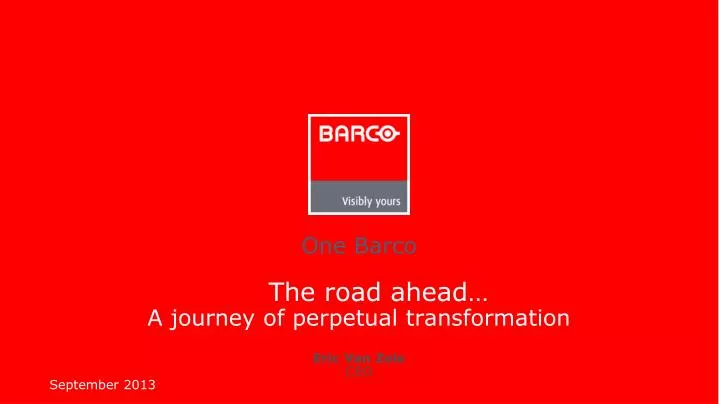 the road ahead a journey of perpetual transformation eric van zele ceo