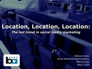 Location, Location, Location: The hot trend in social media marketing