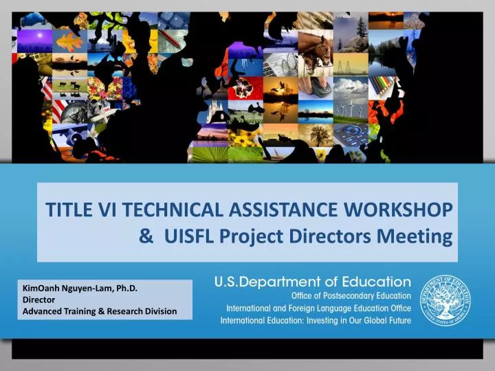 title vi technical assistance workshop uisfl project directors meeting