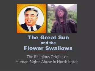 The Great Sun and the Flower Swallows