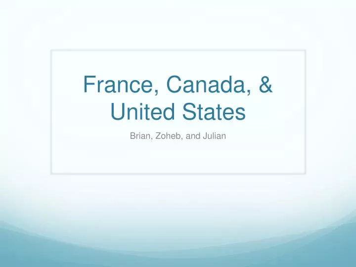 france canada united states