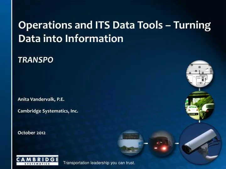 operations and its data tools turning data into information