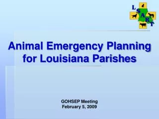 Animal Emergency Planning for Louisiana Parishes