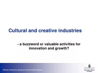 Cultural and creative industries