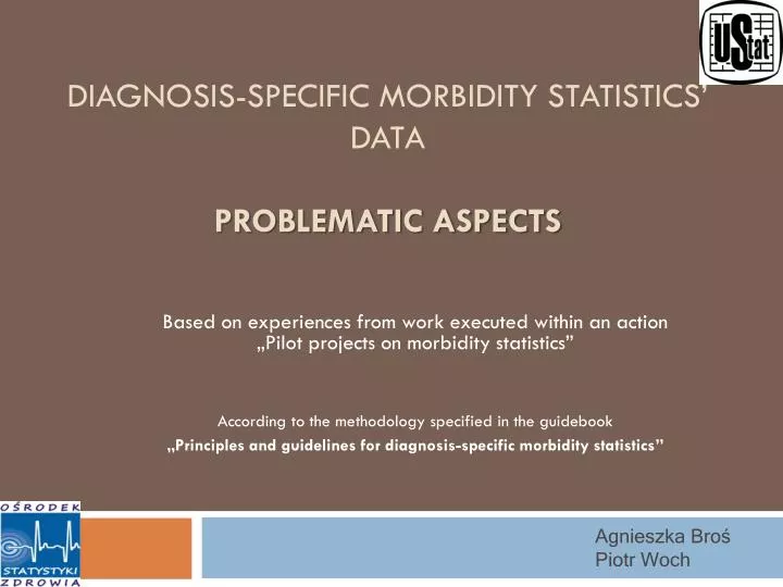 diagnosis specific morbidity statistics data problematic aspects