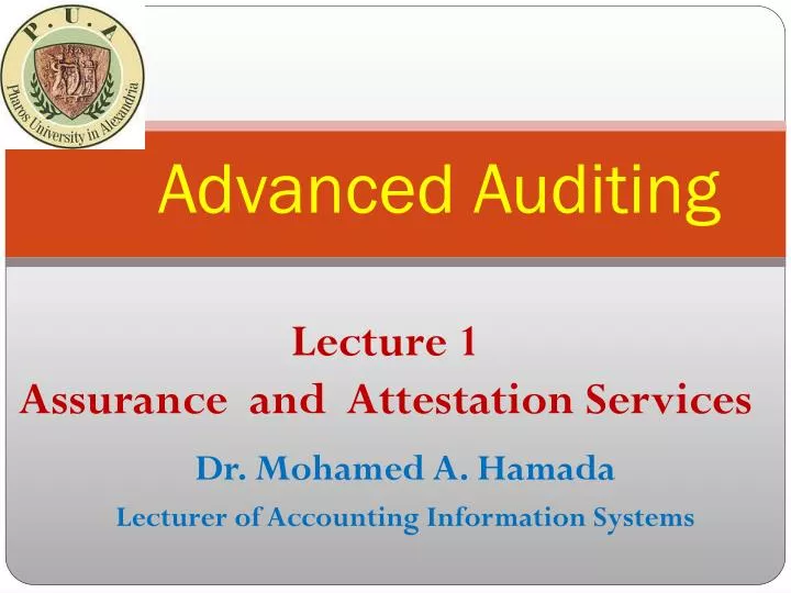 advanced auditing