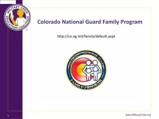 Colorado National Guard Family Program
