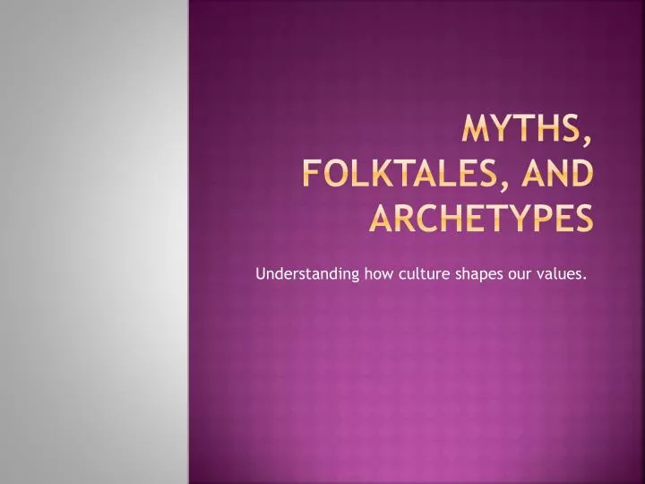 myths folktales and archetypes