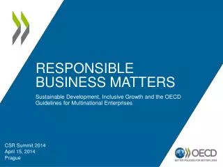 Responsible business matters