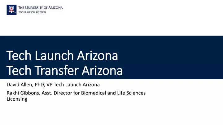 tech launch arizona tech transfer arizona