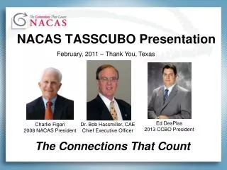NACAS TASSCUBO Presentation